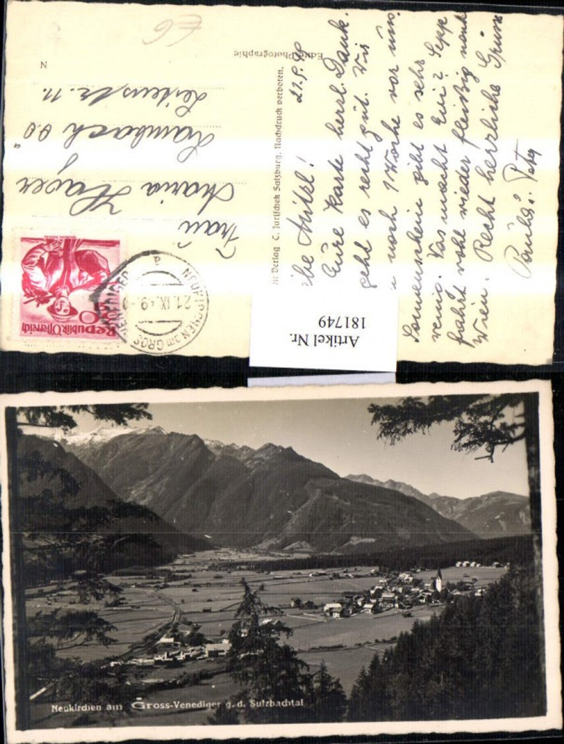 181749,Neukirchen Totale am Großvenediger g. d. Sulzbachtal