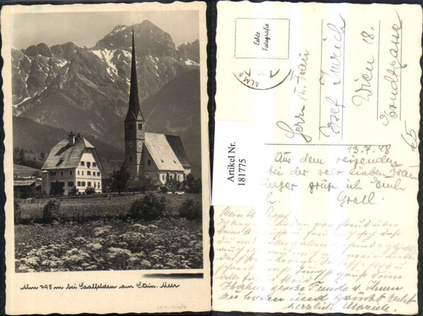 181775,Alm b. Saalfelden am Steinernen Meer Kirche