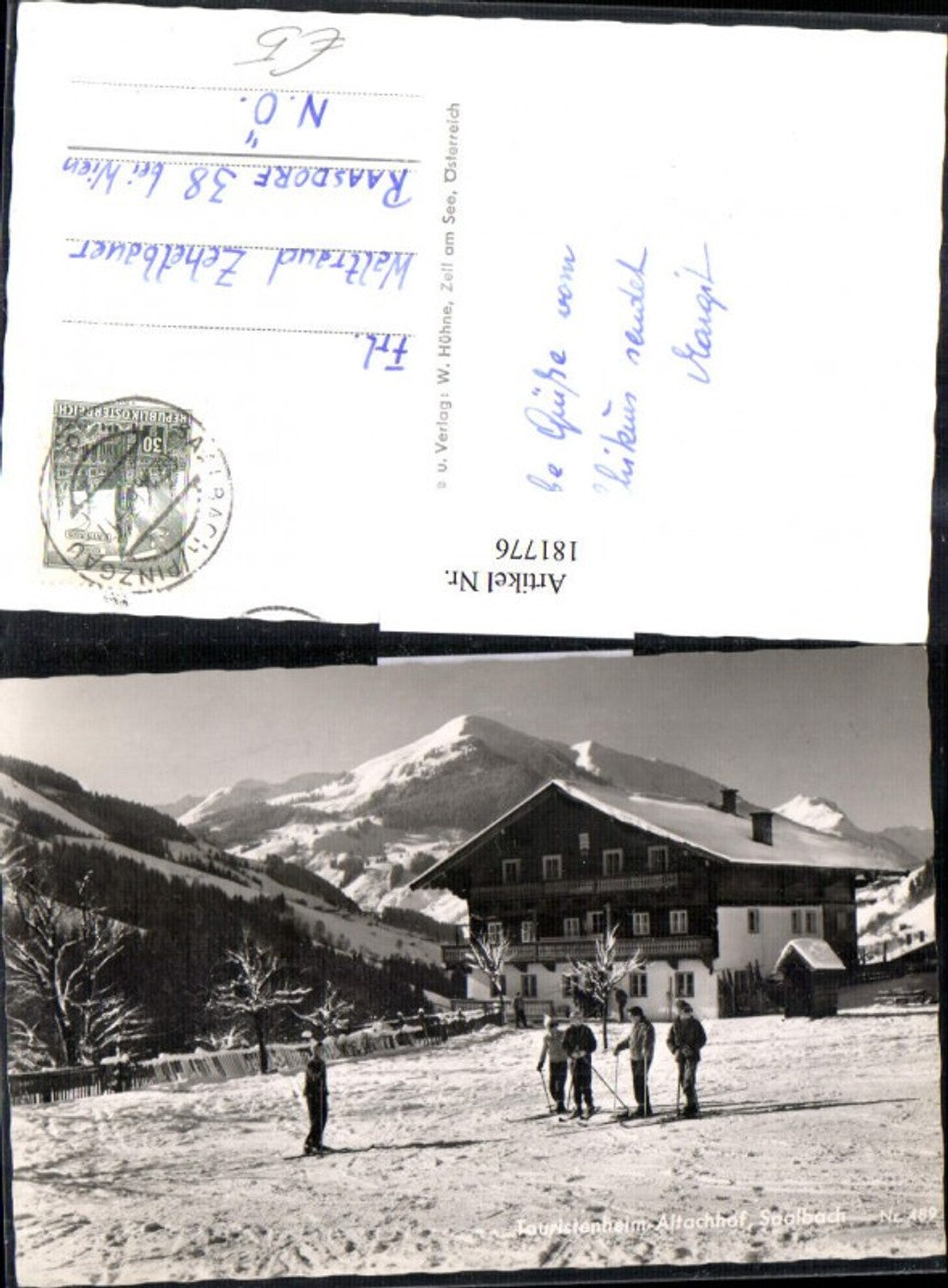 181776,Touristenheim Altachhof Saalbach Skifahrer
