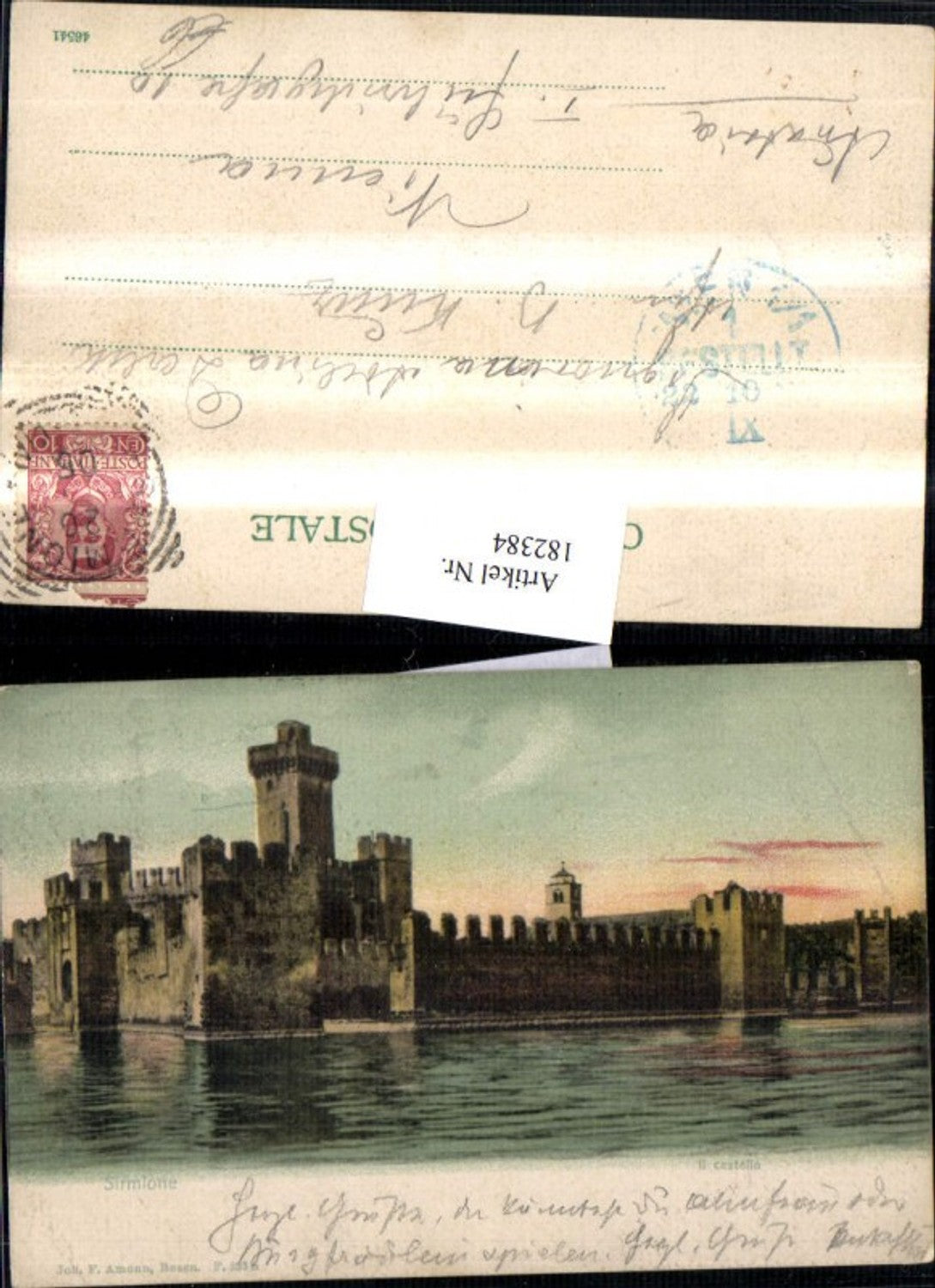 182384,Lombardia Sirmione li castello Burg