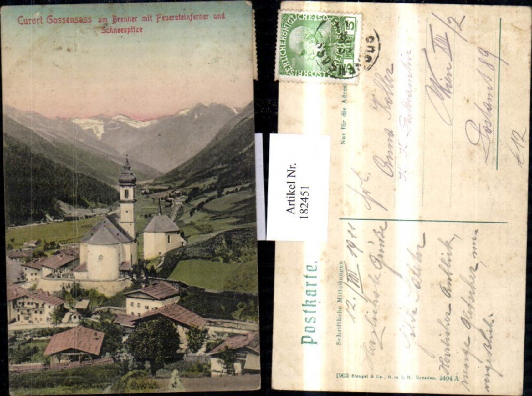 Alte Ansichtskarte – Old Postcard