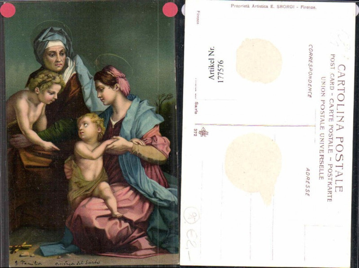 177576,Künstler AK Stengel & Co. Sborgi 372 Maria Josef