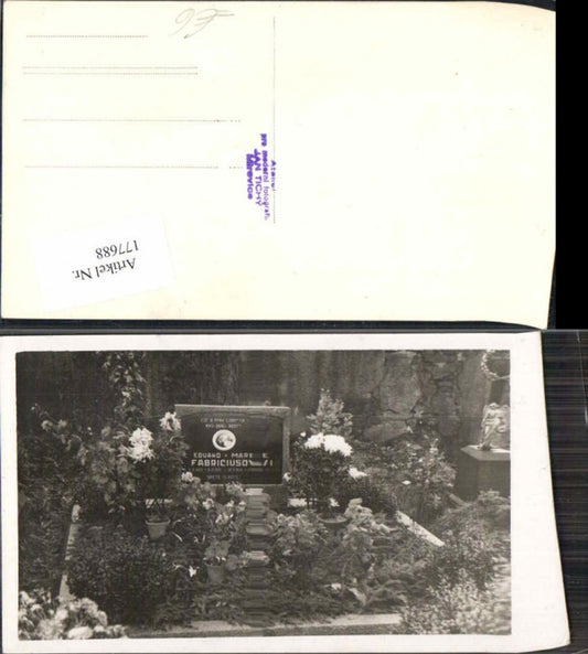 177688,FotoAK Mirovice Grab Friedhof Eduard Marie Fabriciusovi