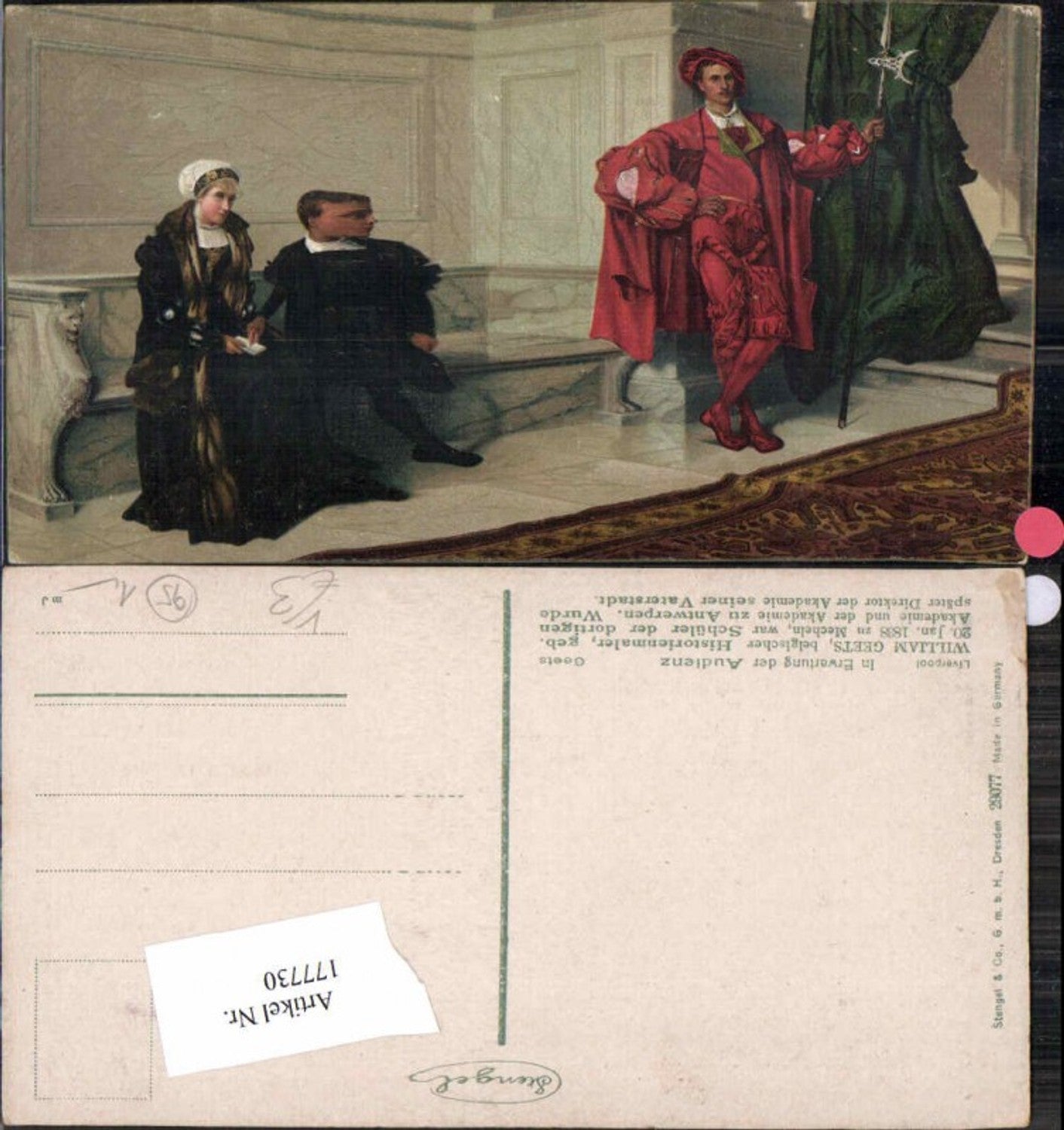 177730,Künstler AK Stengel & Co 29077 William Geets