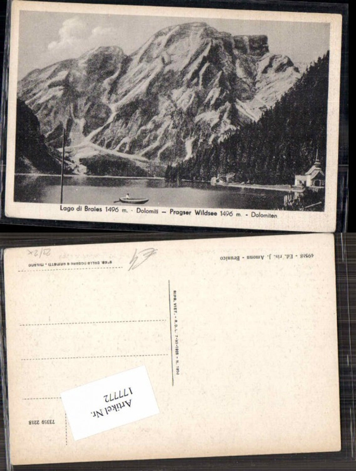 Alte Ansichtskarte – Old Postcard