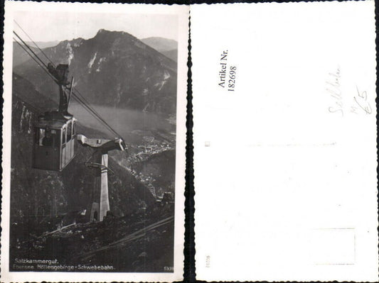 182698,Ebensee Foto Ak Seilbahn Ebensee Höllengebirge Schwebebahn Bergbahn Gondel