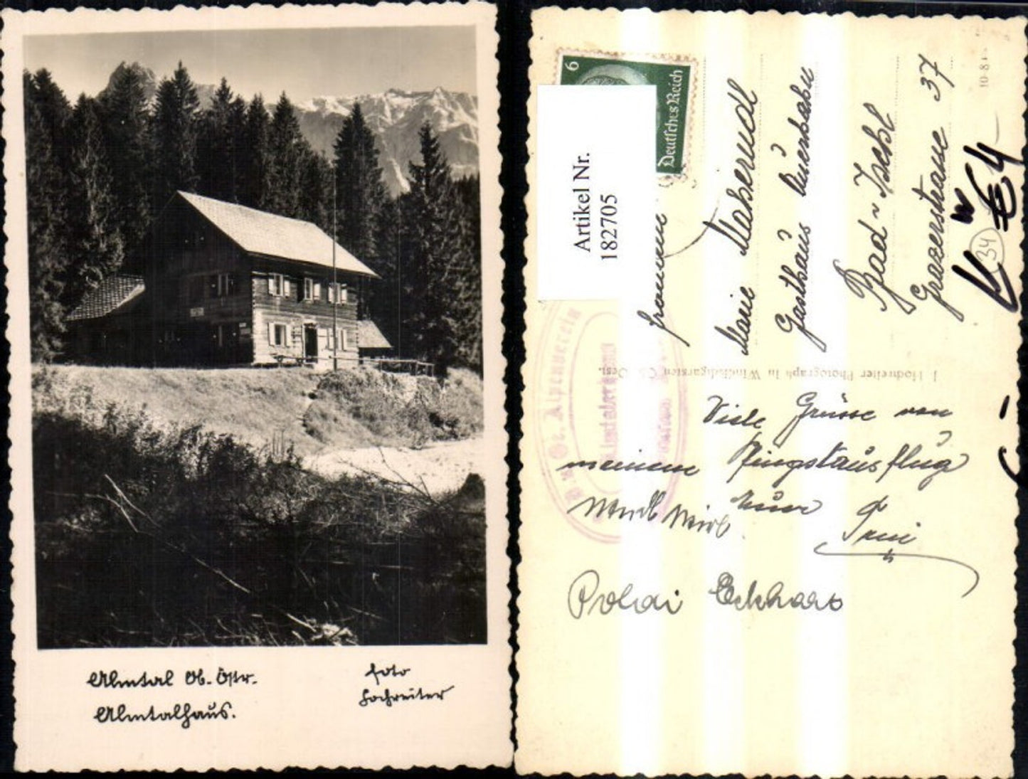 182705,Grünau Foto Ak Ansicht Hütte Almtalhaus