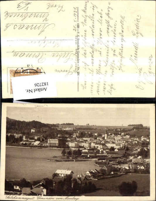 182726,Gmunden v. Moosberg Salzkammergut pub F. E. Brandt 226