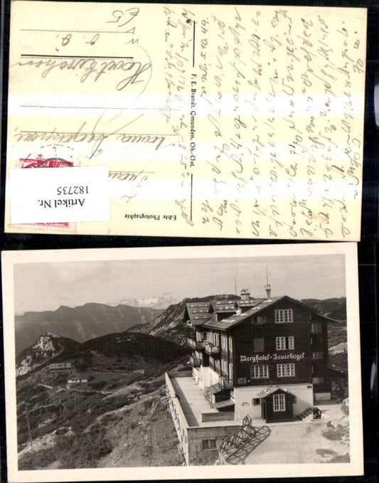 182735,Ebensee Berghotel Feuerkogel pub F. E. Brandt