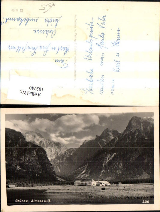 182740,Grünau i. Almtal Almsee Foto Ak