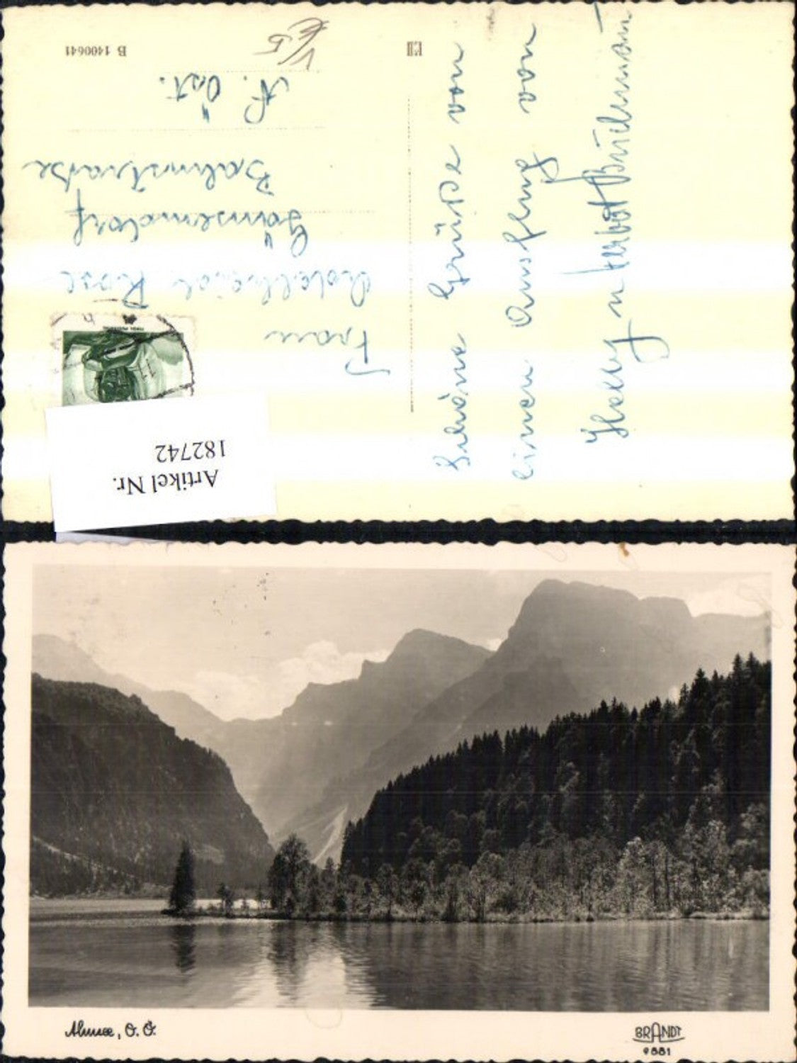 182742,Grünau i. Almtal Almsee pub F. E. Brandt 9381