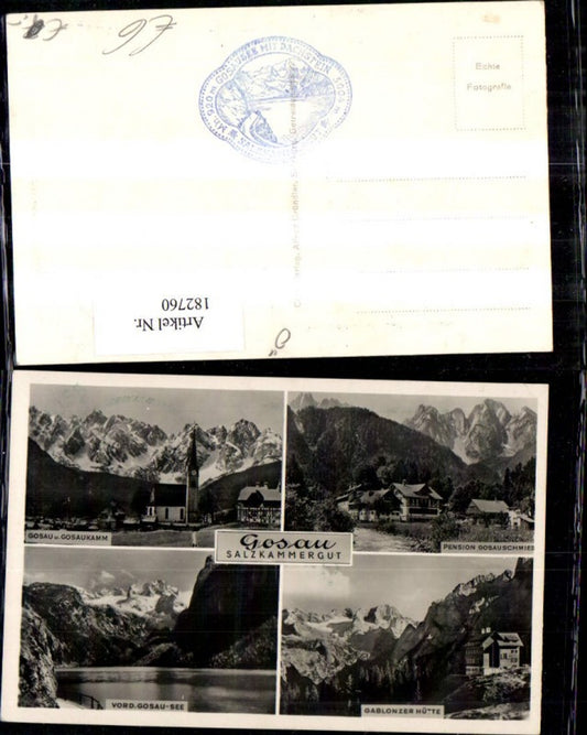 182760,Gosau Salzkammergut Mehrbild Ak