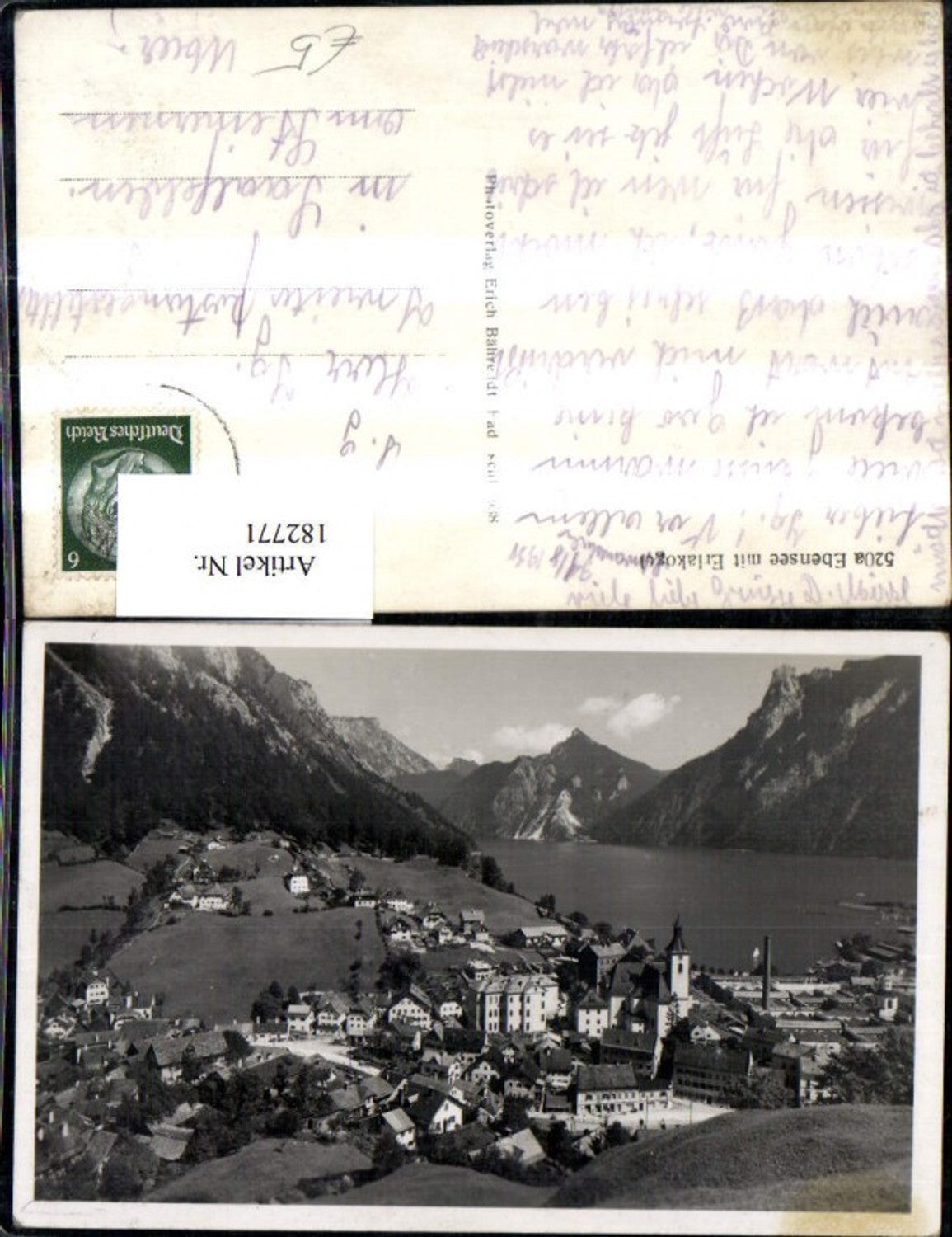 182771,Ebensee m. Erlakogel Traunsee