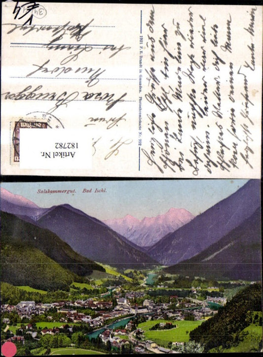 182782,Bad Ischl Totale Salzkammergut pub F. E. Brandt 992