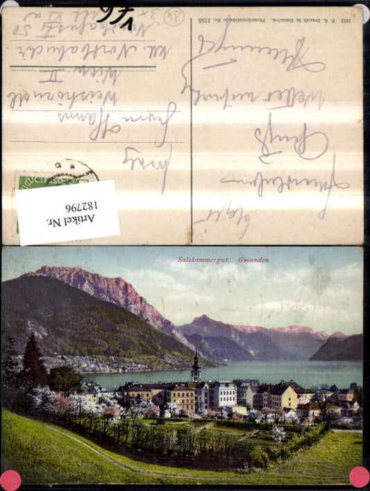 182796,Gmunden Salzkammergut Teilansicht pub F. E. Brandt 1155