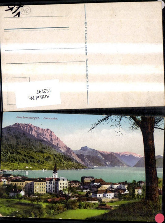 182797,Gmunden Salzkammergut Teilansicht pub F. E. Brandt 929
