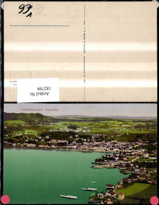 182799,Gmunden Totale Salzkammergut pub F. E. Brandt 932