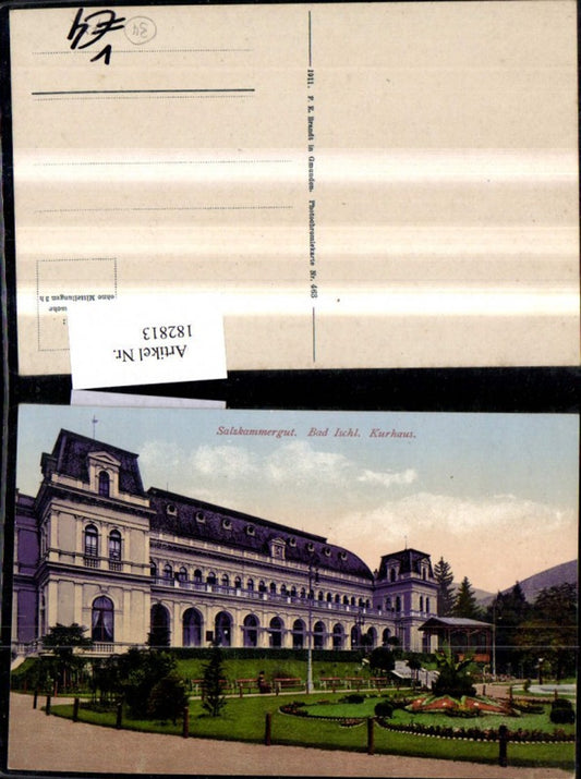 182813,Bad Ischl Salzkammergut Kurhaus pub F. E. Brandt 463