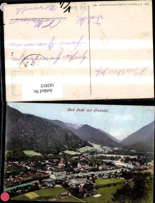 182815,Bad Ischl m. Trauntal Totale pub F. E. Brandt 360