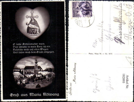 182893,Gruss a. Maria Adlwang Mehrbild Ak m. Gottesmutter Gebet