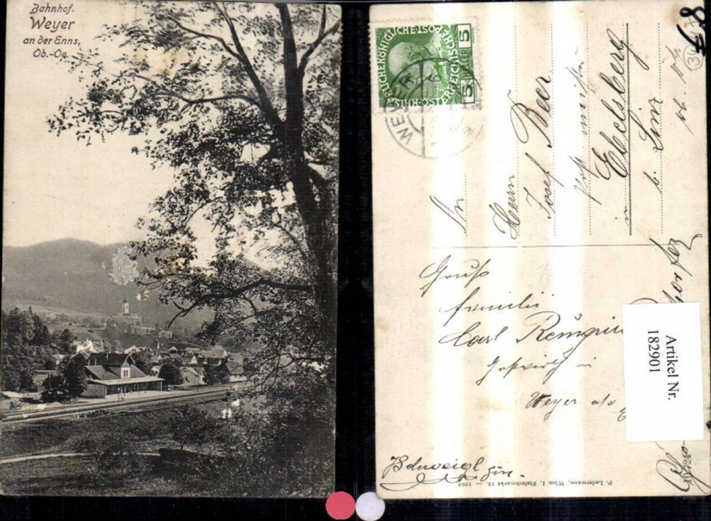 182901,Weyer a. d. Enns Ansicht Bahnhof Eisenbahn