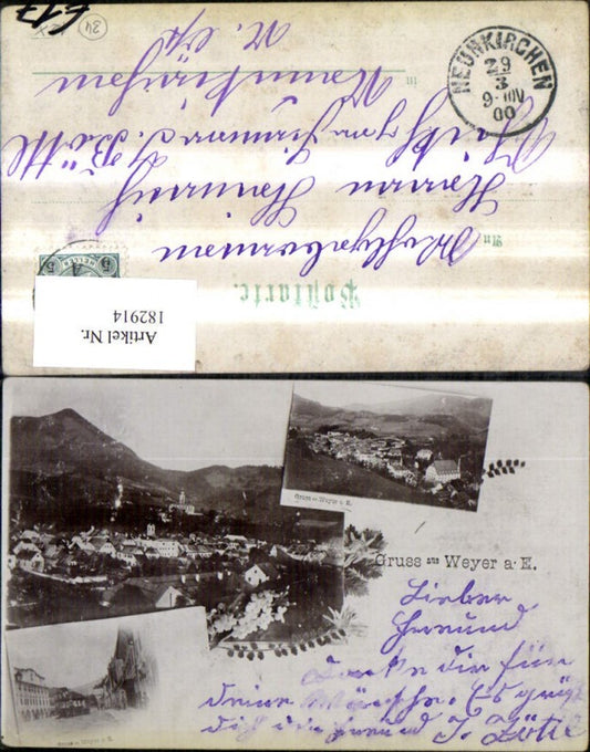 182914,Gruss a. Weyer a. d. Enns Litho