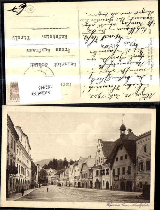 182945,Weyer a. d. Enns Marktplatz 1932