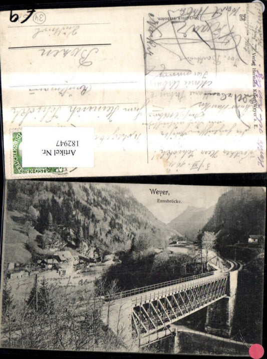 182947,Weyer a. d. Enns Ennsbrücke Brücke Kastenreith