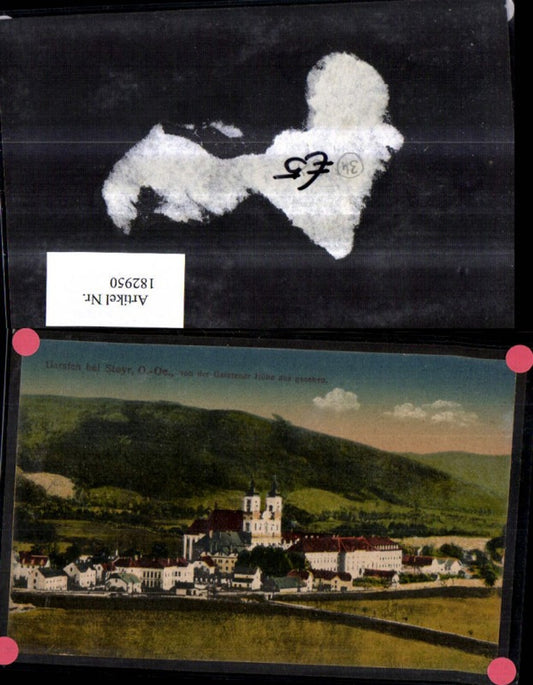 182950,Garsten b. Steyr v. d. Garstener Höhe aus gesehen