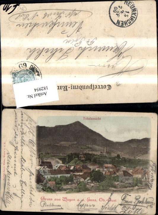 182954,Gruss a. Weyer a. d. Enns Totalansicht