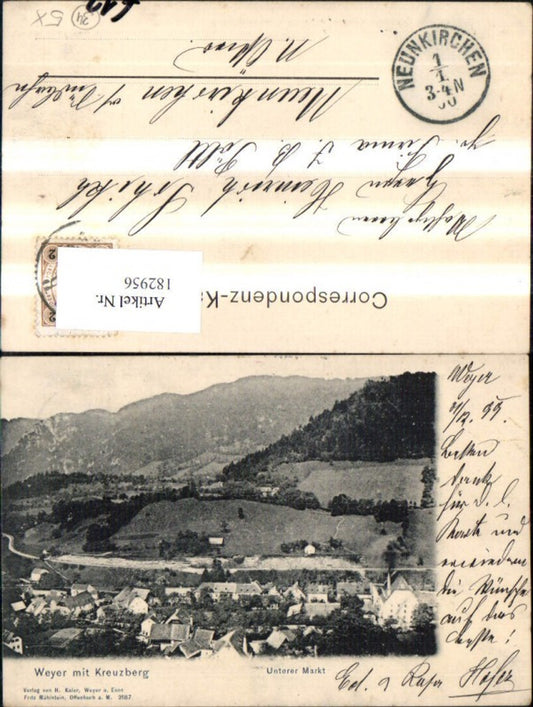 182956,Weyer a. d. Enns m. Kreuzberg Unterer Markt