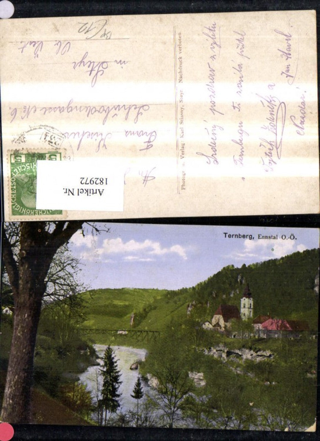 182972,Ternberg Ennstal Bahnpost Zug 234 St Valentin