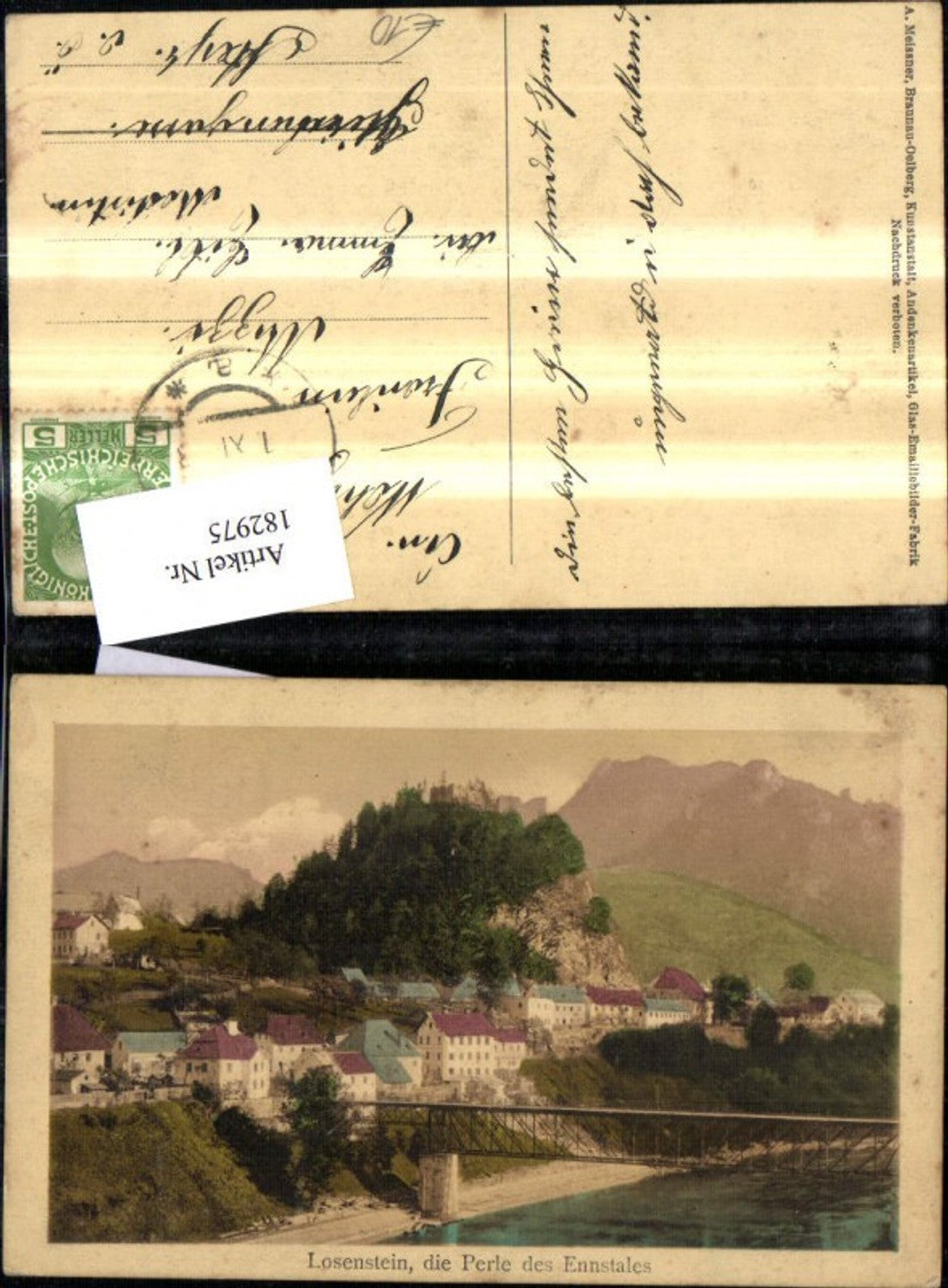 182975,Losenstein die Perle d. Ennstales Brücke