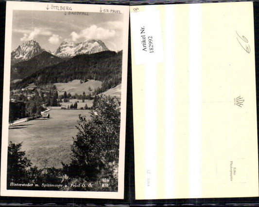 182992,Hinterstoder m. Spitzmauer u. Priel Foto Ak