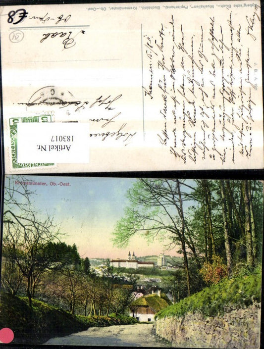 183017,Kremsmünster Teilansicht