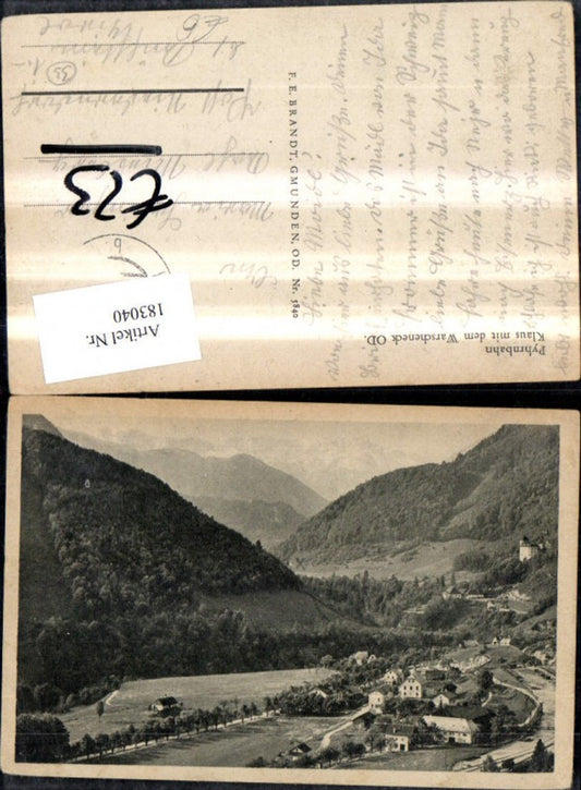 183040,Pyhrnbahn Klaus m. d. Warscheneck pub F.  E. Brandt 5840