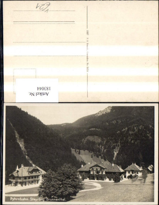 183044,Pyhrnbahn Steyrling Brunnenthal pub F. E. Brandt 5634