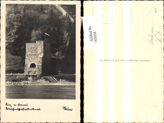 183058,Linz Foto Ak BURSCHENSCHAFTERTURM b. Donau pub Kaiser 84125