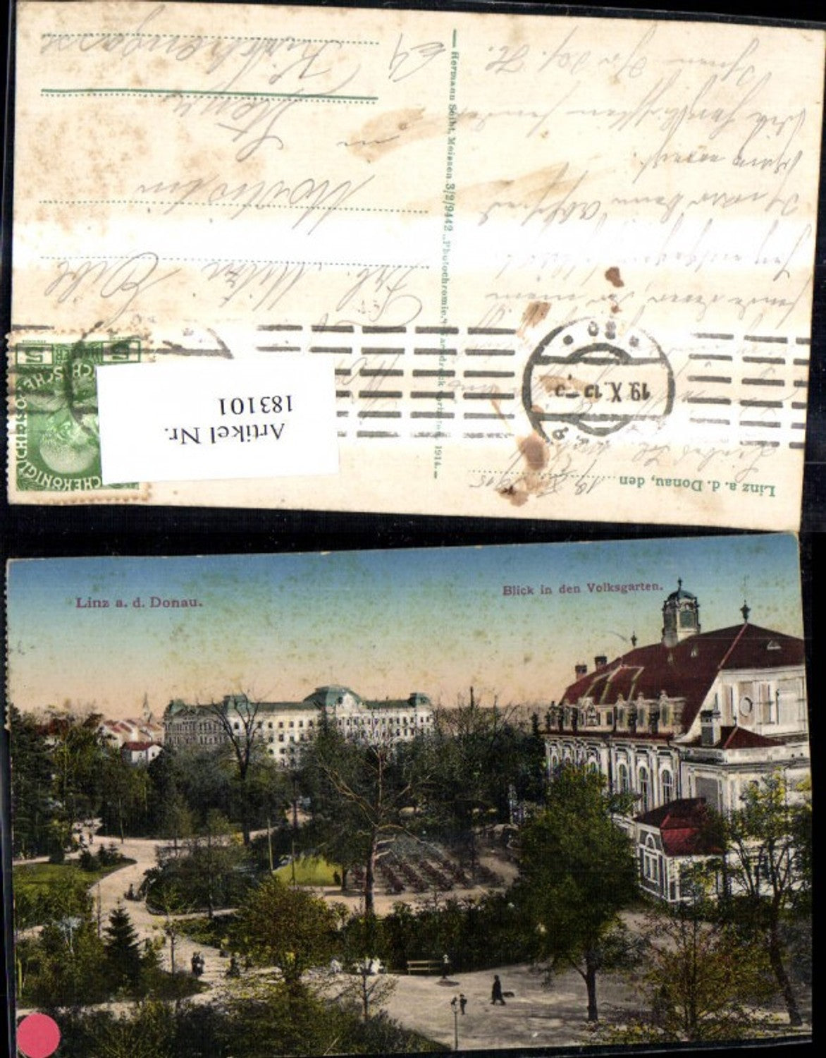 183101,Linz Blick in d. Volksgarten