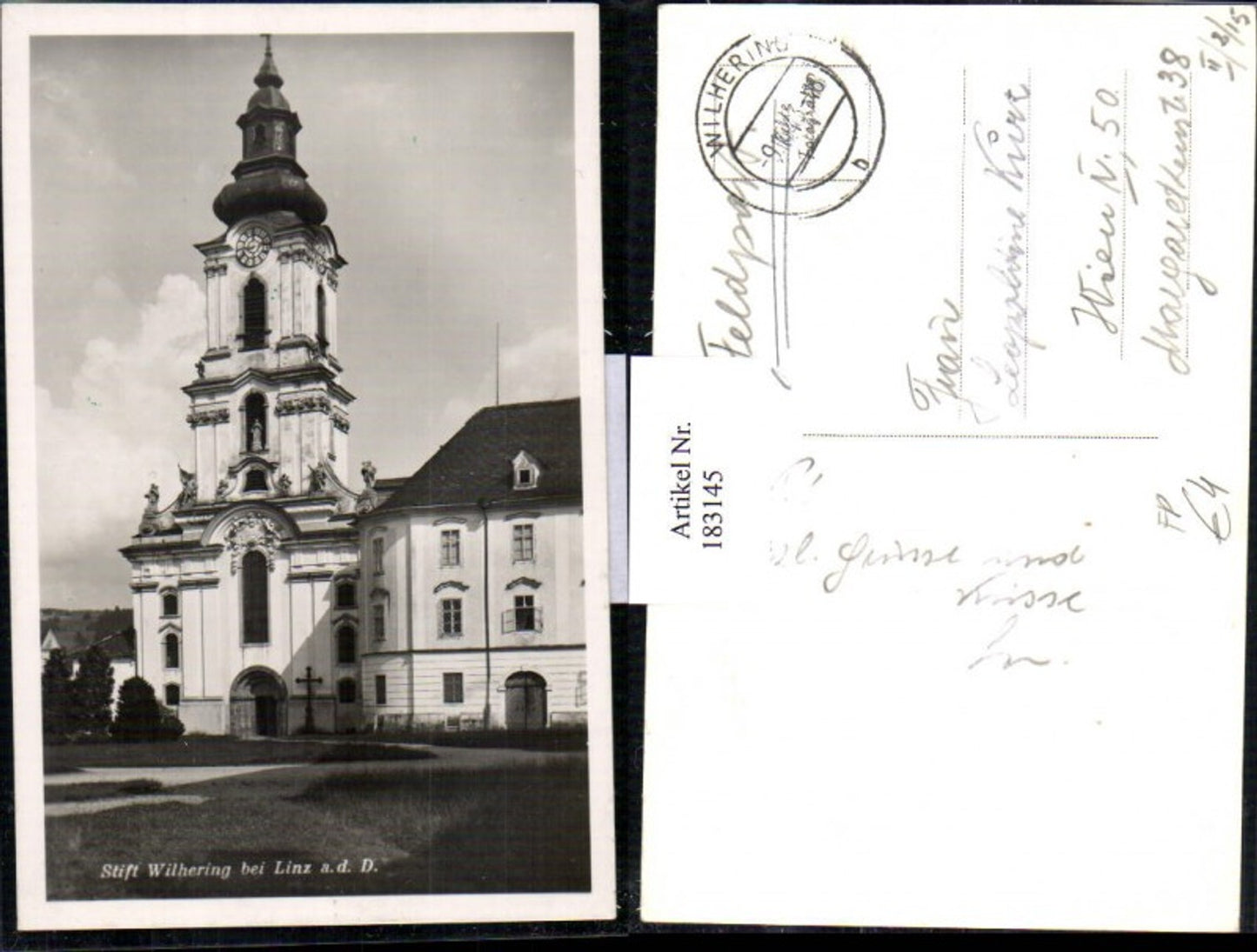 183145,Stift Wilhering b. Linz Feldpost