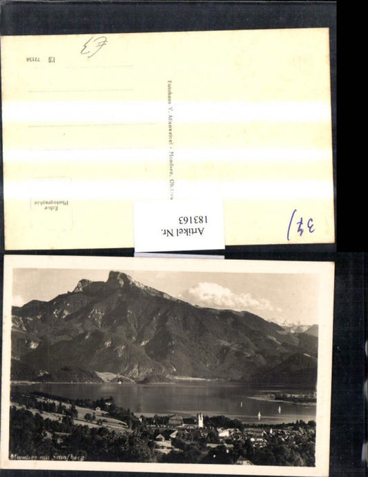 183163,Salzkammergut Mondsee Totale m. Schafberg
