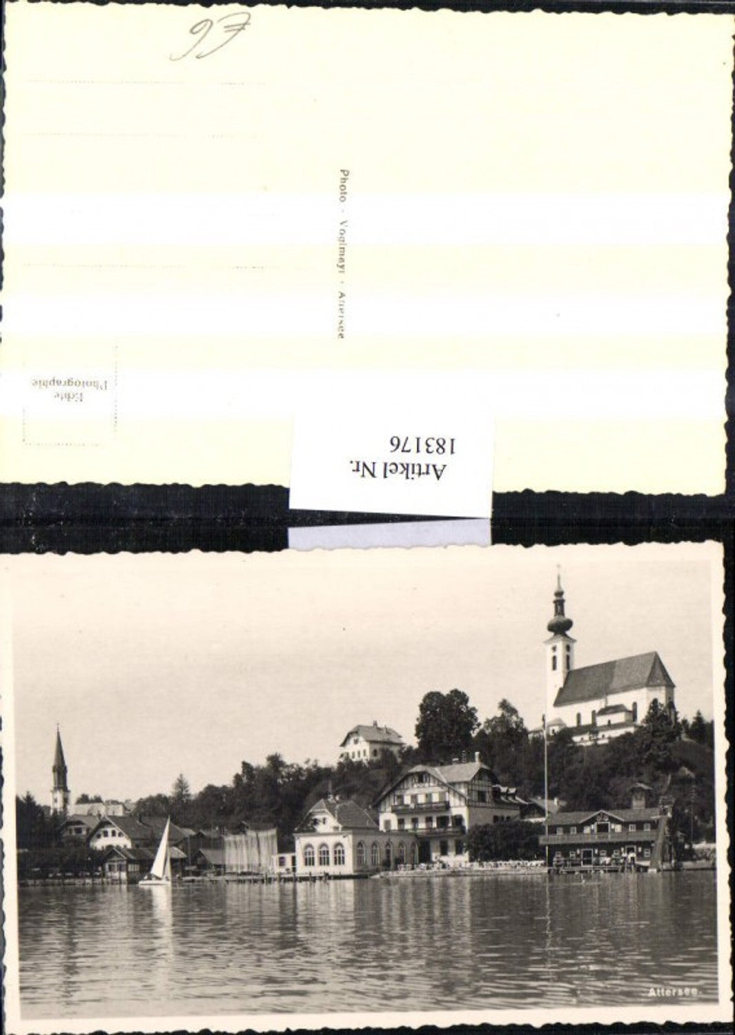 183176,Salzkammergut Attersee Teilansicht