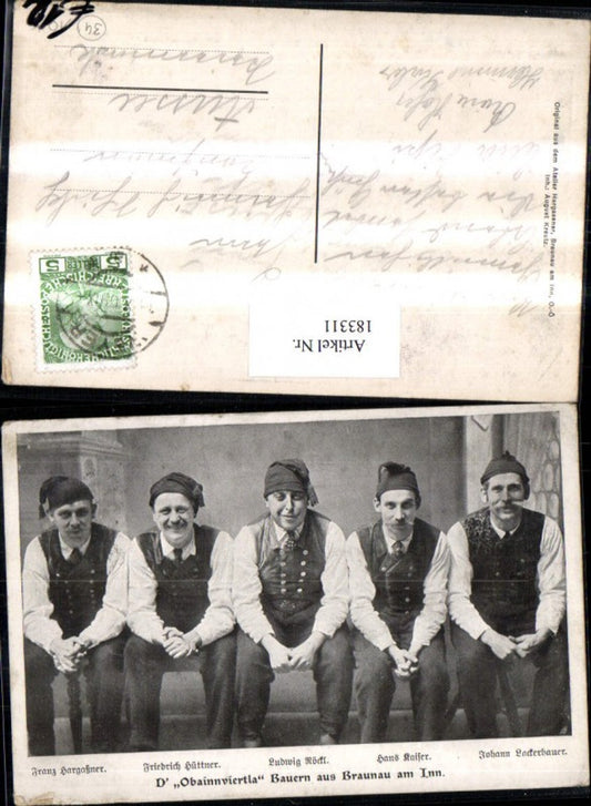 183311,Braunau a. Inn Obainnviertla Bauern Gruppenfoto