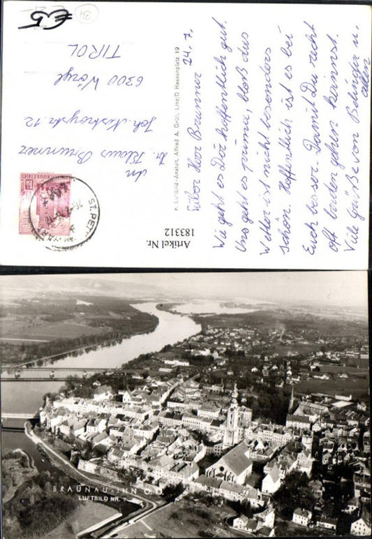 183312,Braunau a. Inn Totale Flugaufnahme