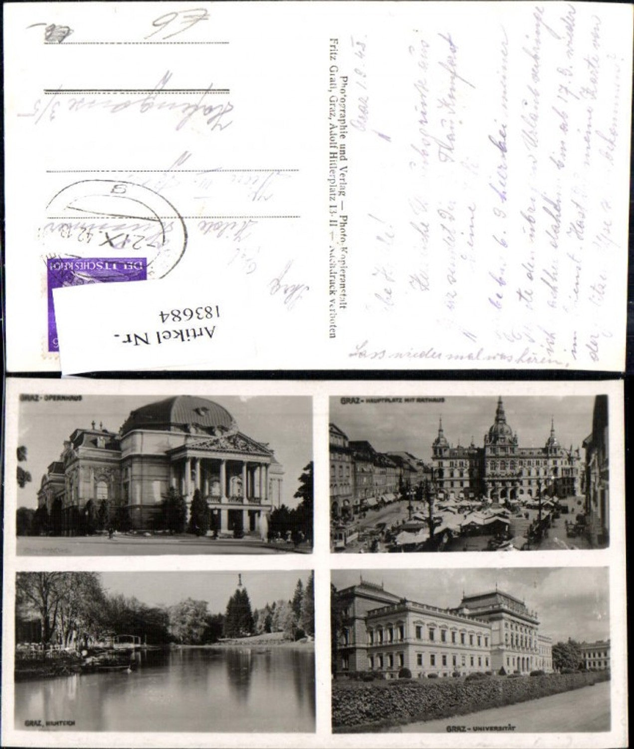 Alte Ansichtskarte – Old Postcard