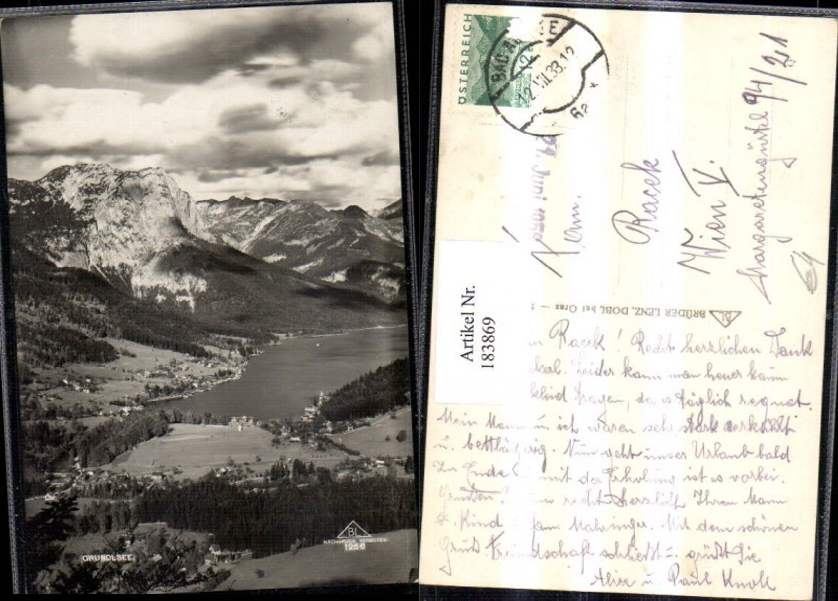 Alte Ansichtskarte – Old Postcard