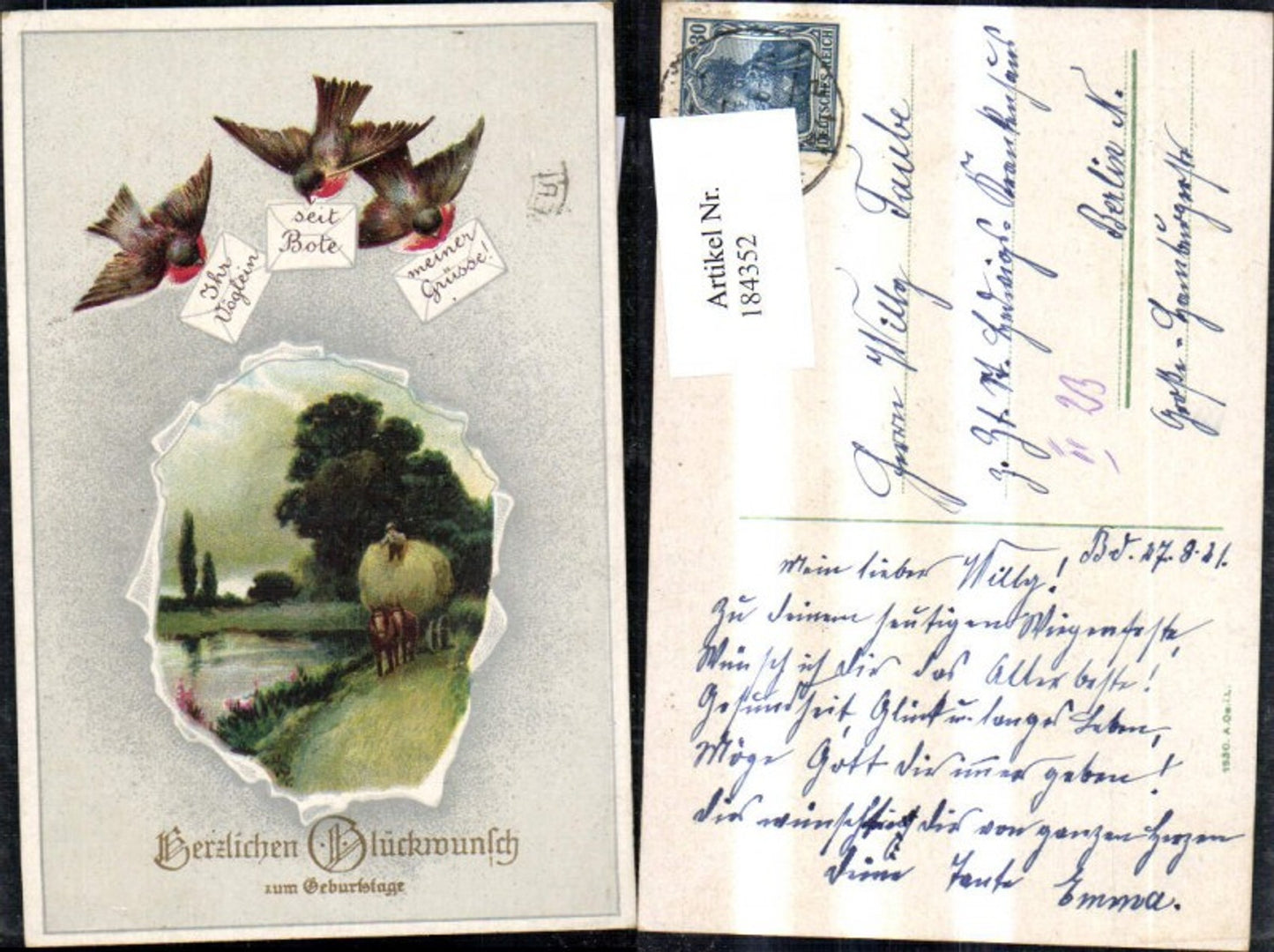 Alte Ansichtskarte – Old Postcard