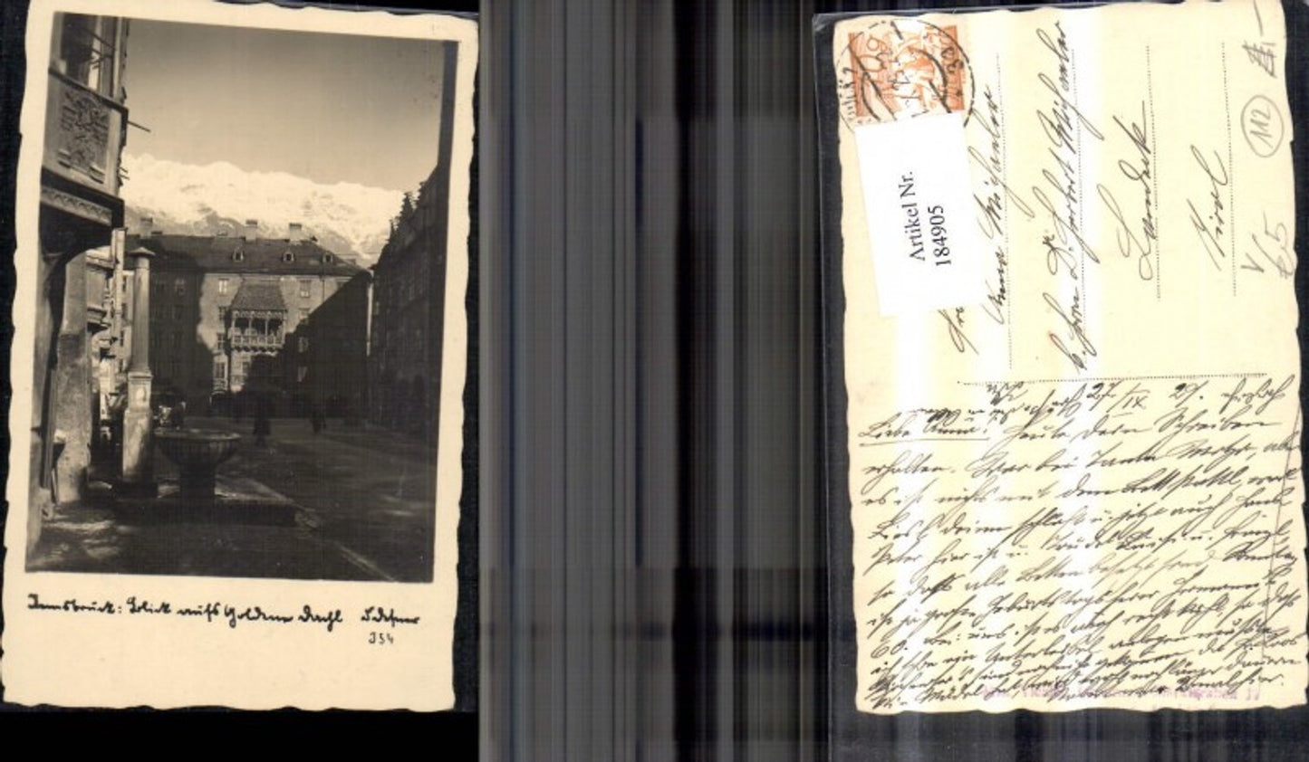 184905,Dr Defner I 54 Innsbruck Blick aufs Goldene Dachl
