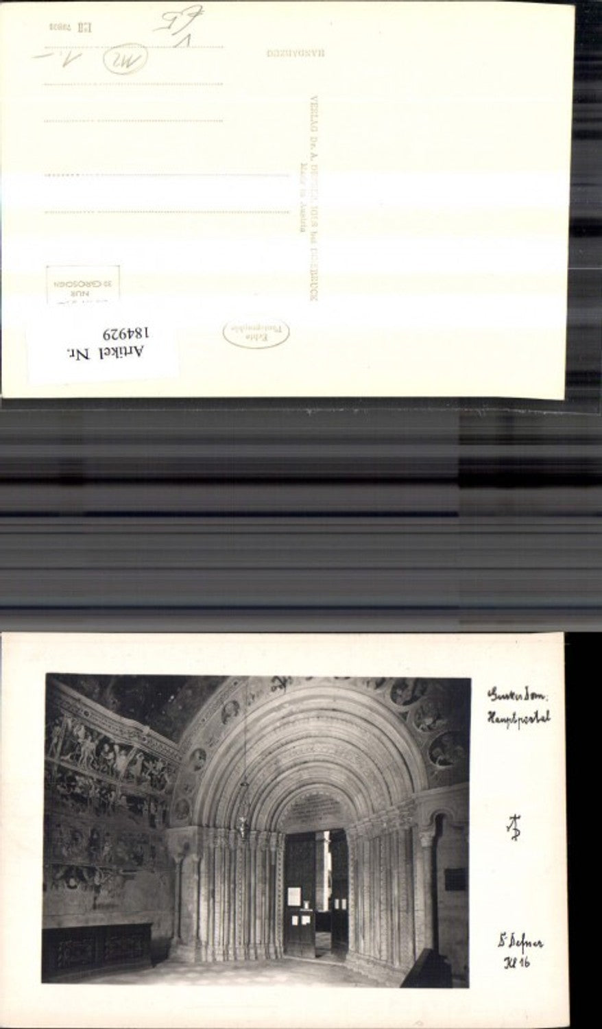 184929, Dr. Defner Kl 16 Gurker Dom Gurk Main Portal