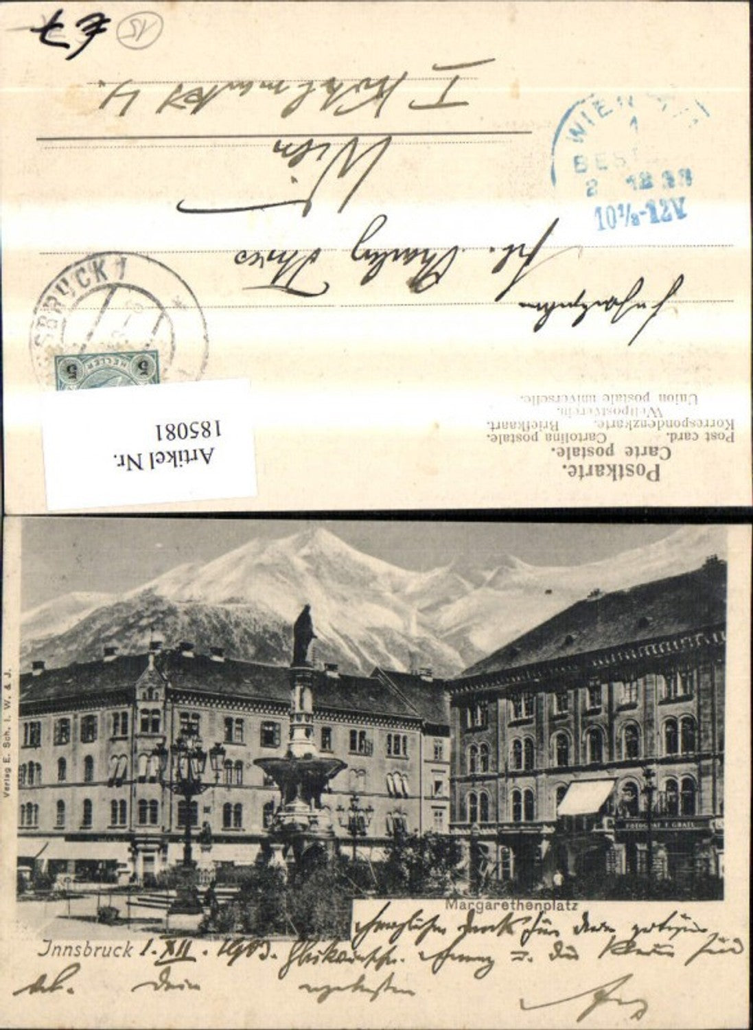 Alte Ansichtskarte – Old Postcard